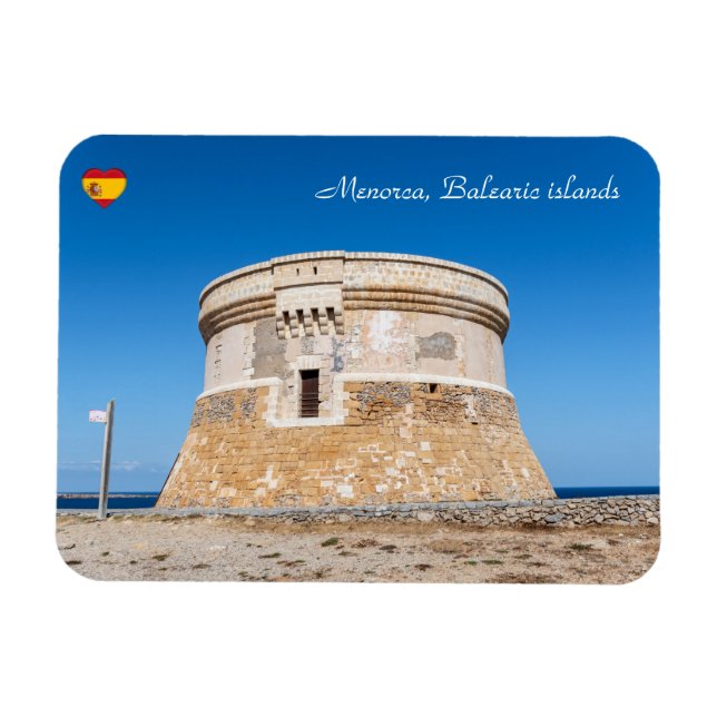 Fornells defense tower on Menorca - Spain Magnet (Horizontal)