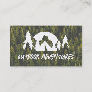 Forrest   Camping Outdoors Logo Business Card