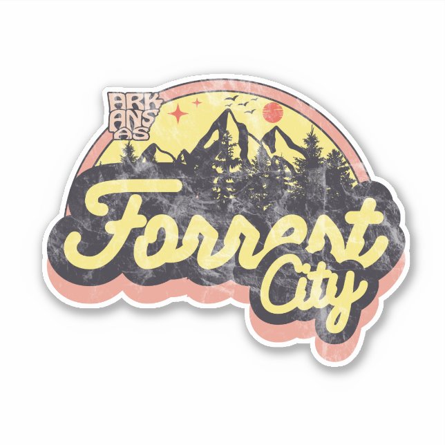 Forrest City, Arkansas  Sticker (Front)
