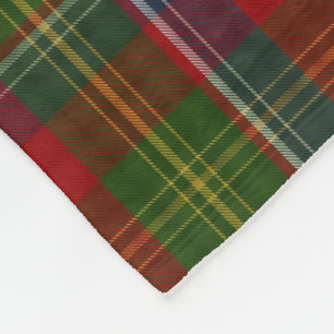Forrester Clan Tartan Plaid Fleece Blanket