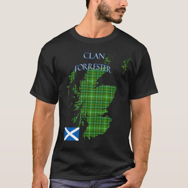 Forrester Scottish Clan Tartan Scotland T-Shirt (Front)