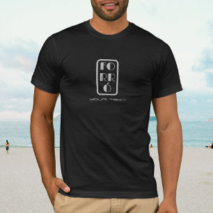 Forró forro dança dance logo black grey T-Shirt