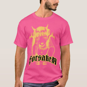 Forsaken Gothic Anime Art Girl Aesthetic Punk Rock T-Shirt