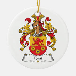 Forst Family Crest Ceramic Tree Decoration