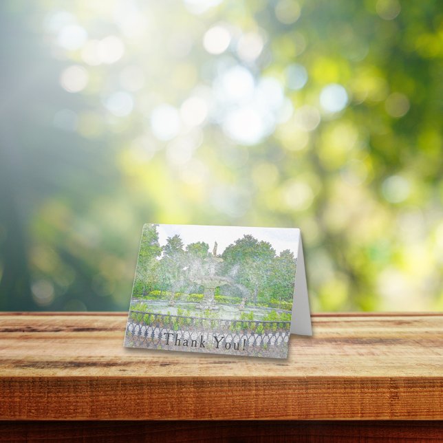 Forsyth Park Fountain Watercolor Thank You (Creator Uploaded)