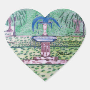 Forsyth Park-heart sticker