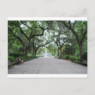 Forsyth Park in Savannah, GA Postcard
