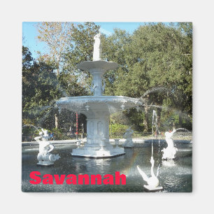 Forsyth Park Savannah Fountain Photo Magnet