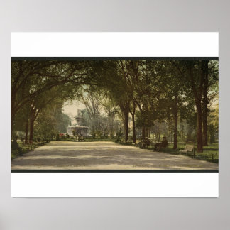 Forsyth Park, Savannah, Georgia circa 1901 Poster