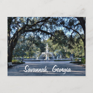 Forsyth Park Savannah Georgia Postcard