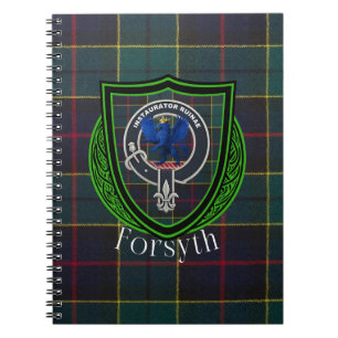 Forsyth Scottish Clan Tartan & Crest Notebook