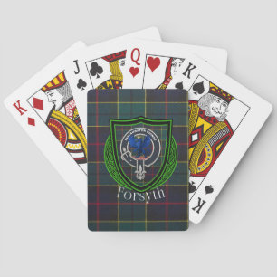 Forsyth Scottish Clan Tartan & Crest Playing Cards