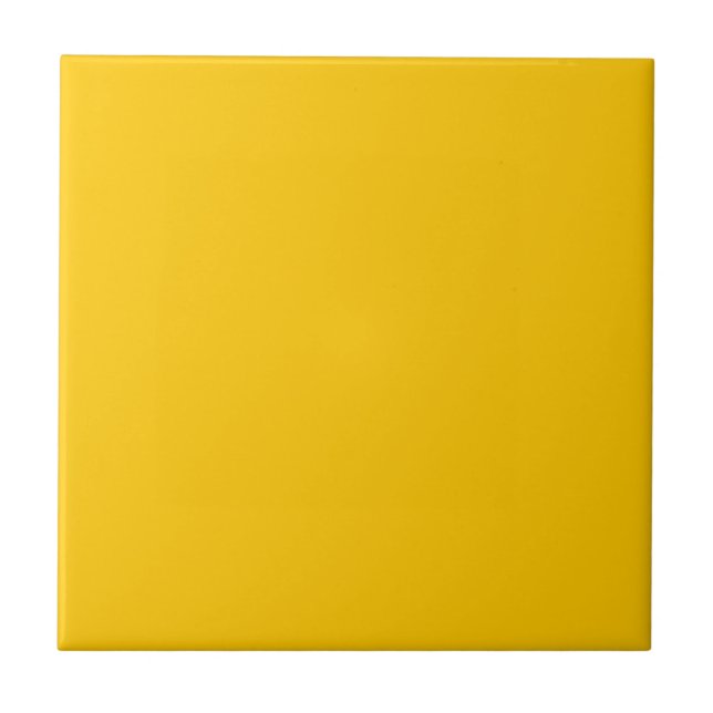Forsythia Bright Yellow Square Kitchen and Bath Tile (Front)
