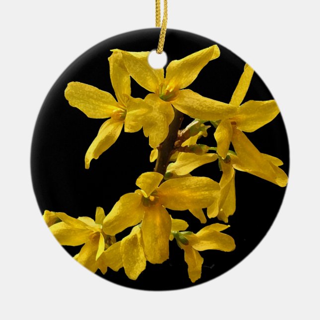 Forsythia Ornament (Front)