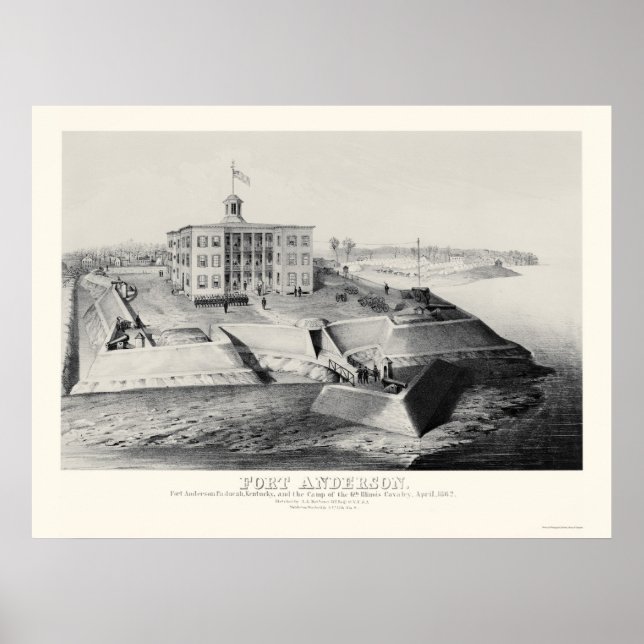Fort Anderson in Paducah, KY 1862 Poster (Front)