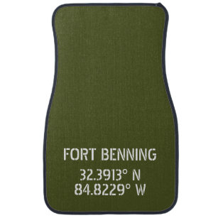 Fort Benning Latitude Longitude Car Mat