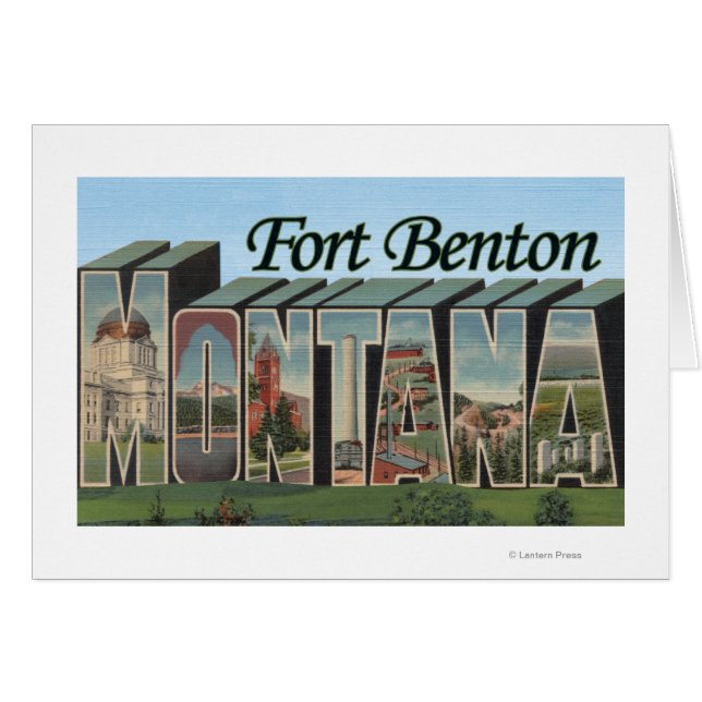 Fort Benton, Montana - Large Letter Scenes (Front Horizontal)