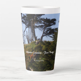 Fort Bragg California Coastline Monterey Pines Latte Mug