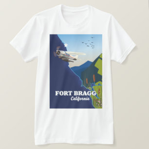 Fort Bragg California map T-Shirt
