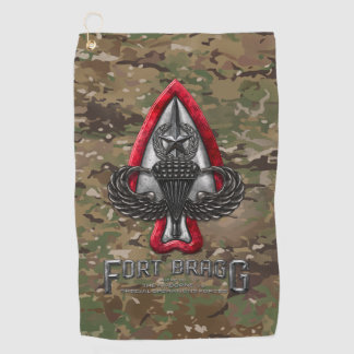 Fort Bragg Camo Golf Towel
