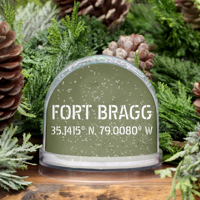 Fort Bragg Latitude Longitude  Snowglobe (Winter)
