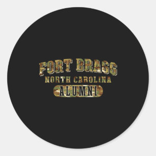 Fort bragg north carolina nc alumni army veteran classic round sticker