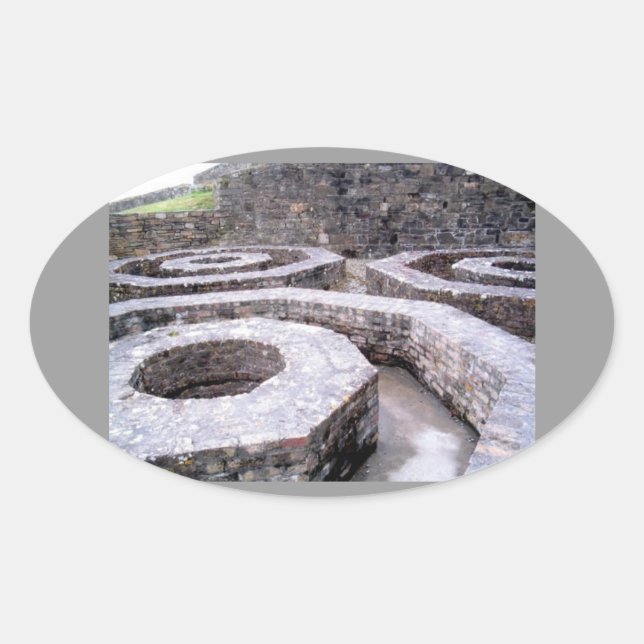 Fort Charles Oval Sticker (Front)