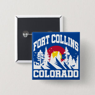 Fort Collins,Colorado 15 Cm Square Badge