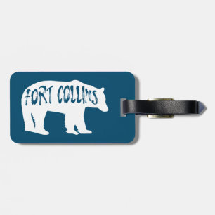 Fort Collins Colorado Bear Luggage Tag