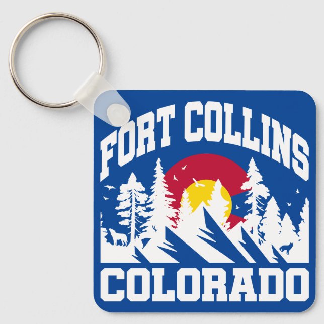 Fort Collins,Colorado Key Ring (Front)