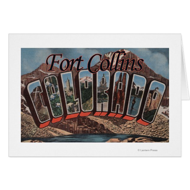 Fort Collins, Colorado - Large Letter Scenes (Front Horizontal)