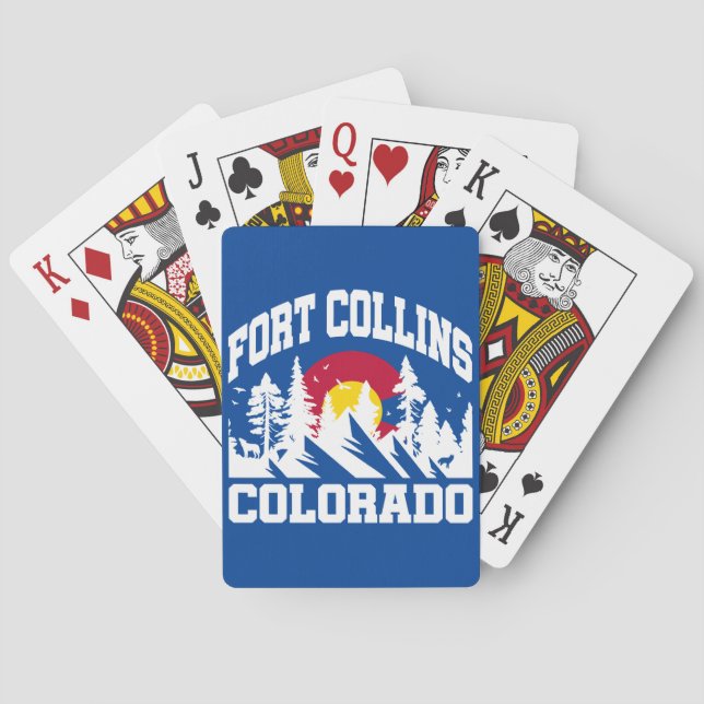 Fort Collins,Colorado Playing Cards (Back)