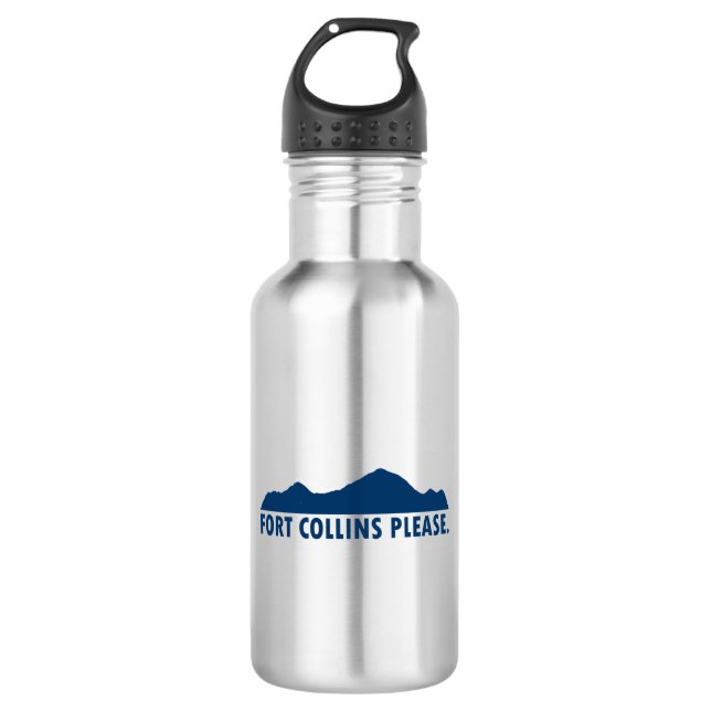 Fort Collins Colorado Please 532 Ml Water Bottle (Front)