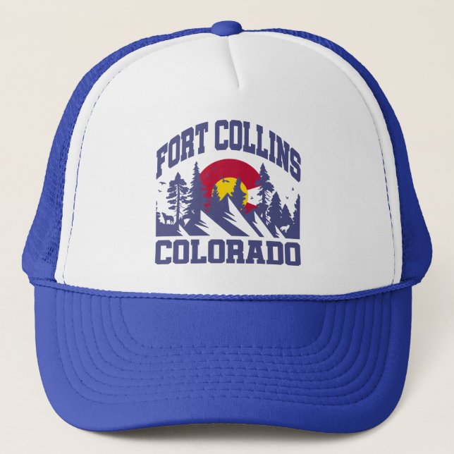 Fort Collins,Colorado Trucker Hat (Front)