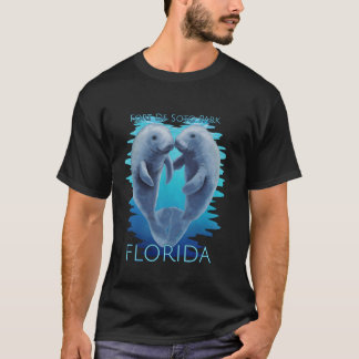 Fort De Soto Park Florida Vacation Cute Manatees S T-Shirt