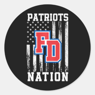 Fort Dorchester Patriots Logo Nation Hs  Classic Round Sticker