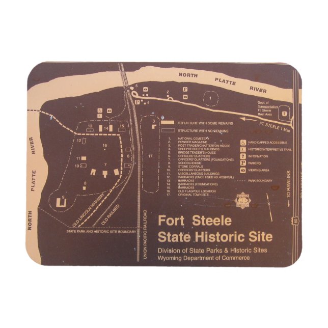 Fort Fred Steele State Historic Site, Wyoming Magnet (Horizontal)