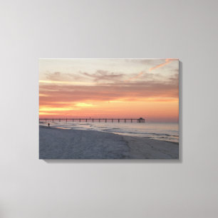 Fort Ft. Walton Beach Sunrise Photo Canvas Sunset