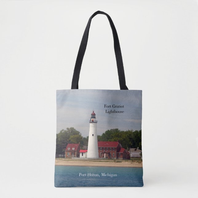 Fort Gratiot Lighthouse all over tote bag (Front)