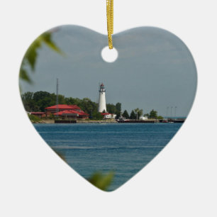 Fort Gratiot Lighthouse Ceramic Tree Decoration