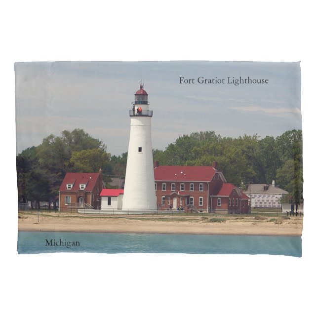 Fort Gratiot Lighthouse pillow case (Front)