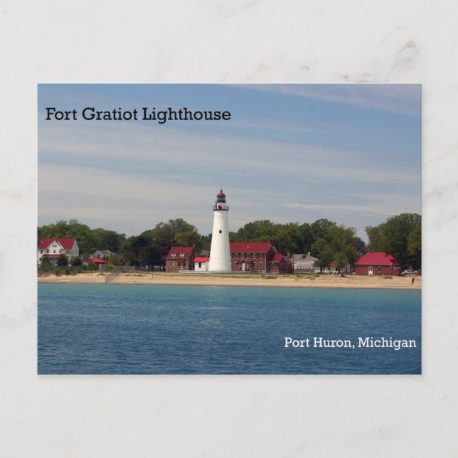 Fort Gratiot Lighthouse Post Card (Front)