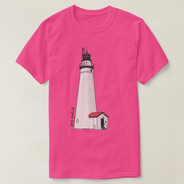 Fort Gratiot Port Huron Lighthouse T-Shirt (Design Front)