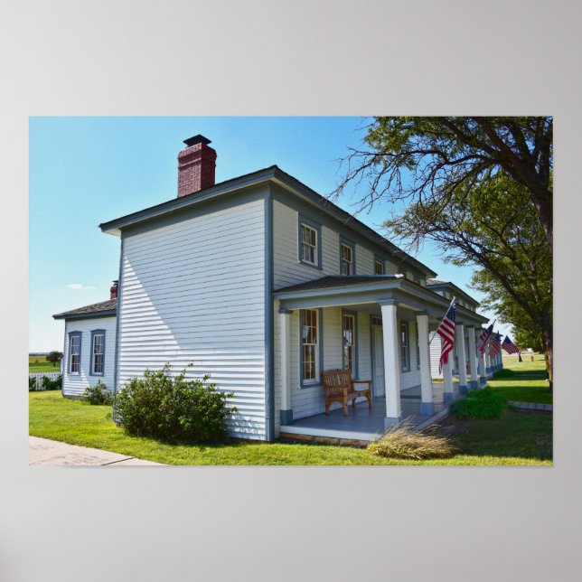 Fort Hays Officers Quarters Poster (Front)