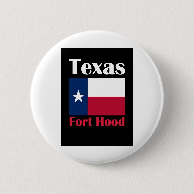 Fort Hood TX 6 Cm Round Badge (Front)