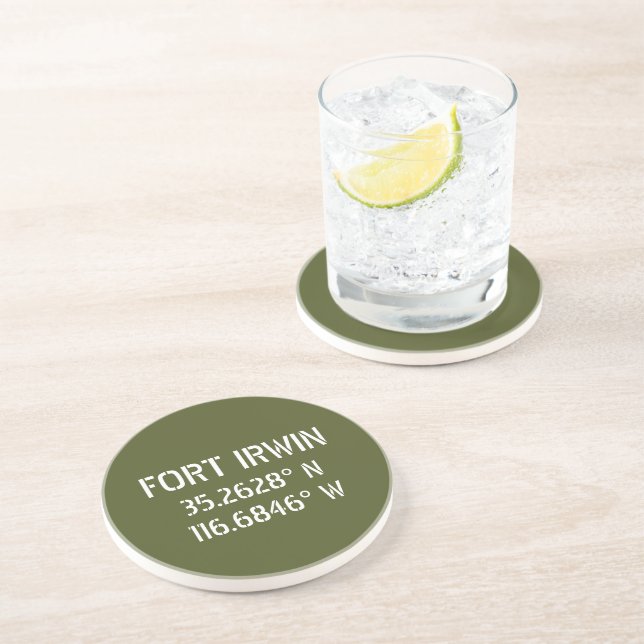 Fort Irwin Latitude Longitude  Coaster (Side)