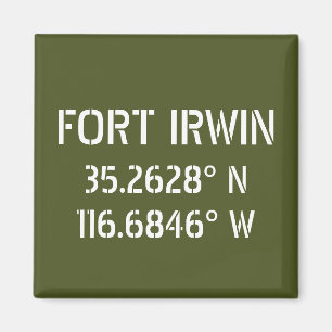 Fort Irwin Latitude Longitude  Magnet