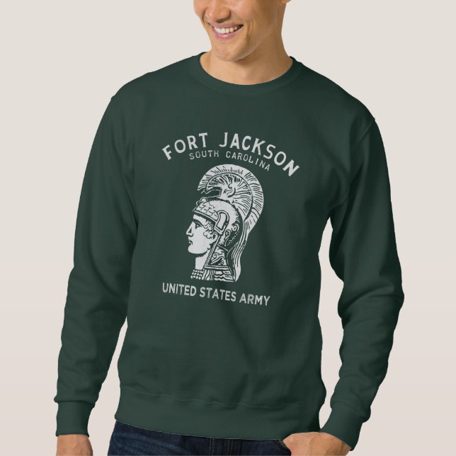 Fort Jackson Vintage White Sweatshirt (Front)