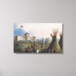 Fort Laramie, Sublette Fort, Fort William, Miller Canvas Print