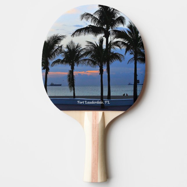 Fort Lauderdale Beach, Florida Ping Pong Paddle (Front)